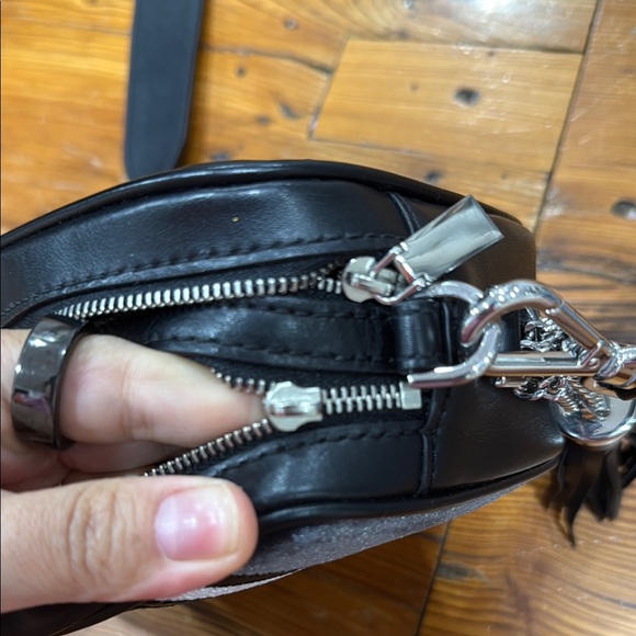 Michael Kors Black and Silver Camera Crossbody Bag - Picture 12 of 12